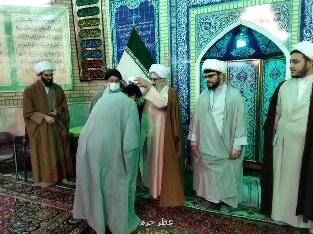 مراسم عمامه گذاری طلاب به دست آیت الله سیفی آملی