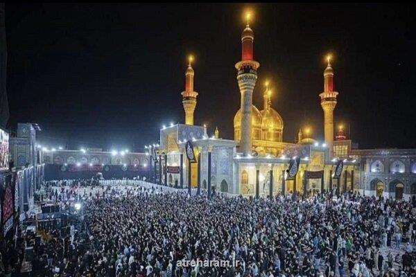 دسته های عزاداری در حرم امامین جوادین در کاظمین عراق