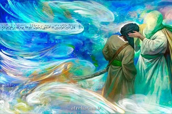 تاج ملائکه بر سر امیرالمؤمنین علی(ع)